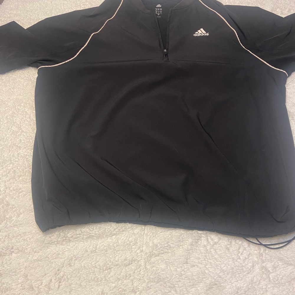Adidas  1/4 Zip Black Pullover Lacrosse Golf Men’s XL